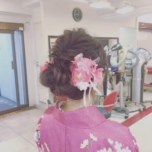 卒業式の着付けとヘアアレンジ